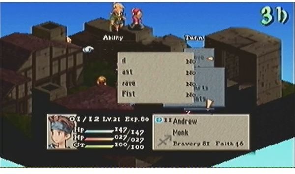 Final Fantasy Tactics battle