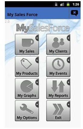 Screenshot My Sales Force