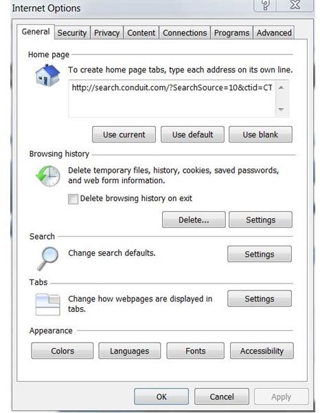 Adjusting Internet Explorer Browser Settings