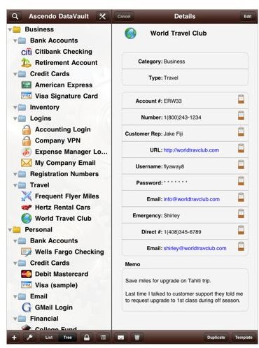 datavault password manager