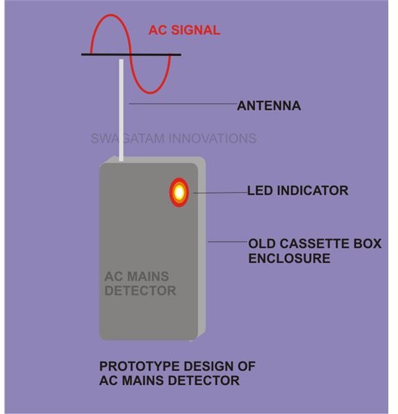 AC Mains Signal Detector, Prototype Image