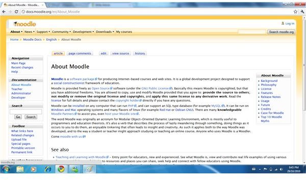 Example Moodle Template