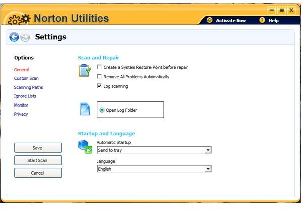 Preferences in Using Norton Utilities