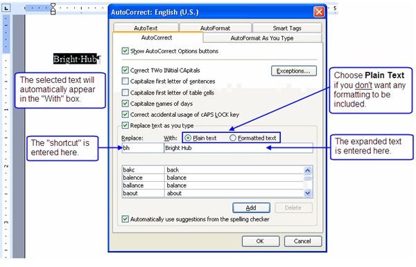 How to Use Microsoft Word's AutoCorrect and AutoText Features