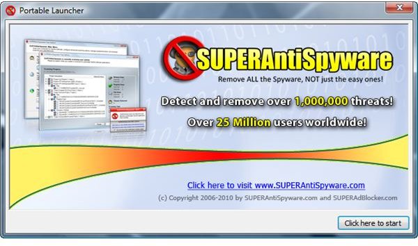 Handy Removal Tool:  SUPERAntiSpyware Free Online Virus Scan