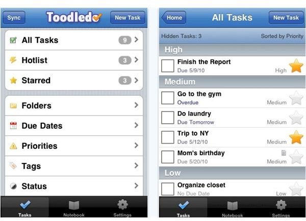 Five Best iPhone To-Do/Task Manager Apps