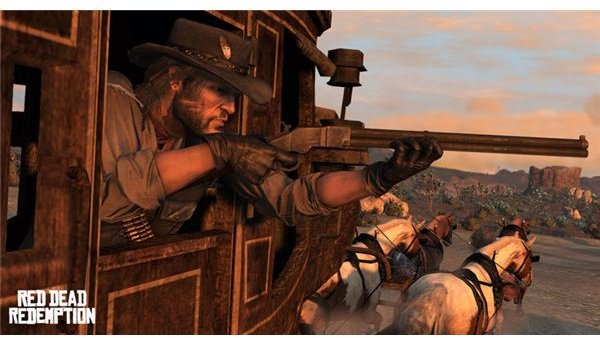 Red Dead redemption Marston and Rifle