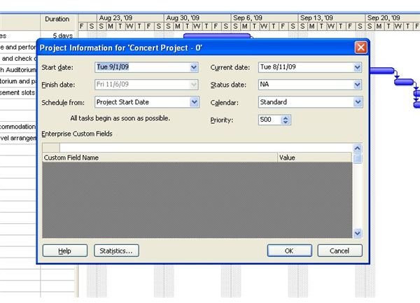 MS Projects tutorial