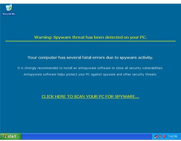 How to Remove the "Warning: Spyware threat has been detected on your PC" Virus