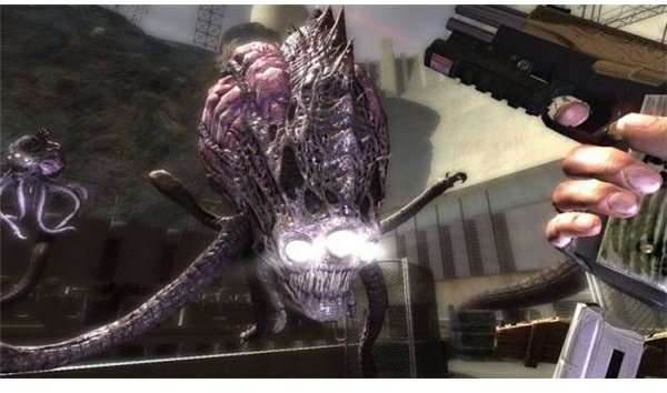 Giant alien enemies and powerful guns. Two of the key ingredients in making a Duke Nukem game.