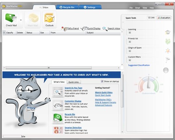 MailWasher Pro 2010 UI