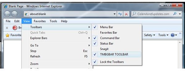 IE8 toolbar