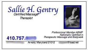 Ideas & Examples For Massage Therapist Business Cards Free Template Included