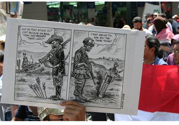 800px-Melbourne Gaza protest (Latuff cartoon)