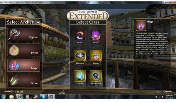 Everquest 2 Extended Class Selection