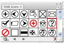 Adobe Illustrator CS3 icons - metal help icon - web icon