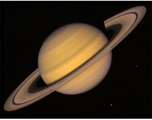 Interesting Facts About Saturn, including how long it takes to orbit the sun, the length of Saturn's day and pictures of Saturn's rings