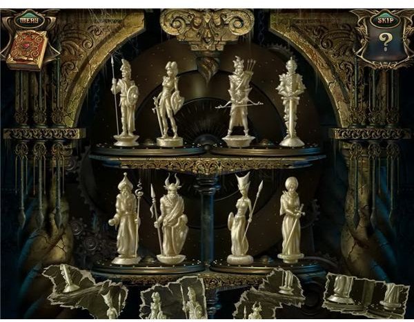 And here is my collection of ivory figurines. Don’t worry, they have a purpose, they drive this… clock thing. Those elephants didn’t die for nothing!