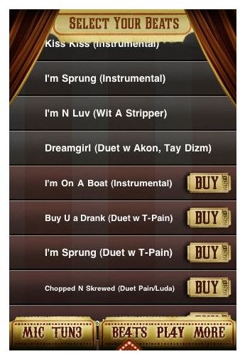 I Am T-Pain Song List