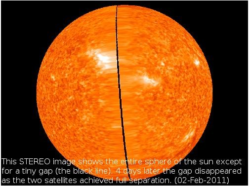 STEREO Image of the Sun Feb 2, 2011