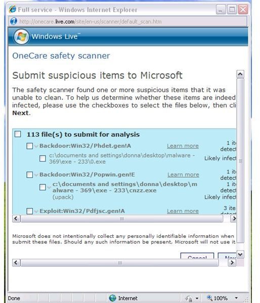 microsoft safety scanner for windows server 2003