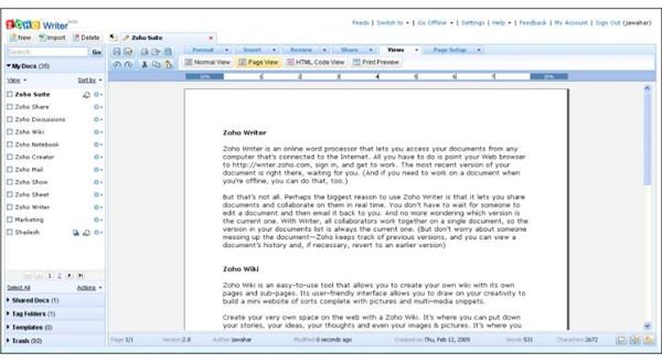 One good open source software for editing articles is Zoho