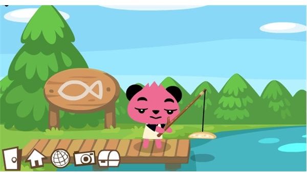 Facebook Game Apps - Fishing in Pet Society Game