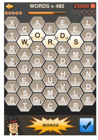 WordsWorth game board