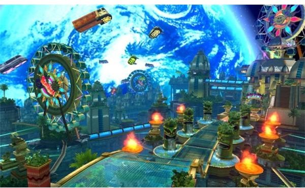 The world of Sonic Colors provides a seamless gameplay experience.