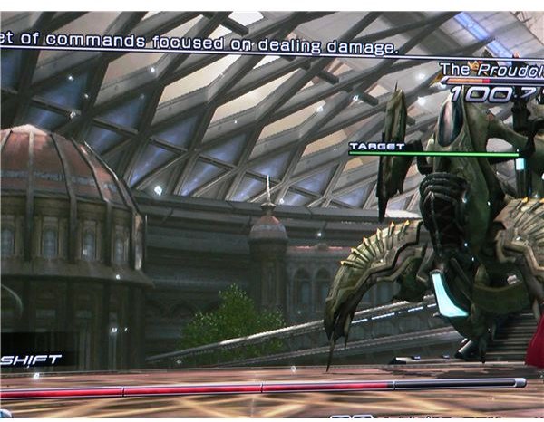 Final Fantasy XIII: The second Proudclad fight.