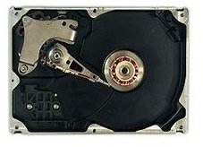 Hard disk dismantled