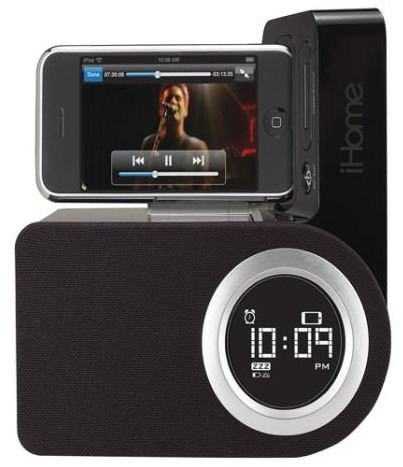 iHome Rotating Alarm Clock Docking Station