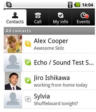 Android for VoIP – Skype Mobile