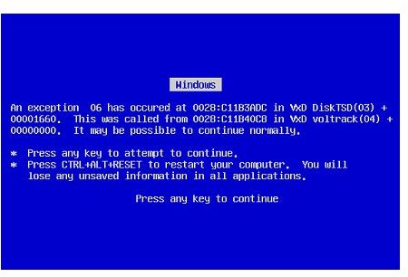MS Blue Screen Error Explained BSOD