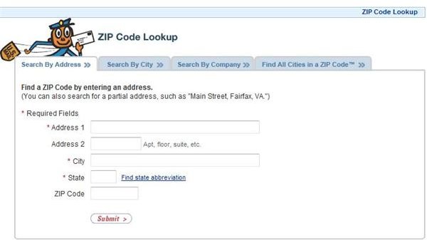 USPS Zip Code Reverse Look-up Search