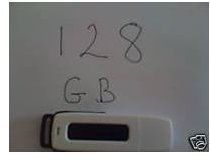 128gb drive for sale from individual on eBay - cheap price - and impossible size