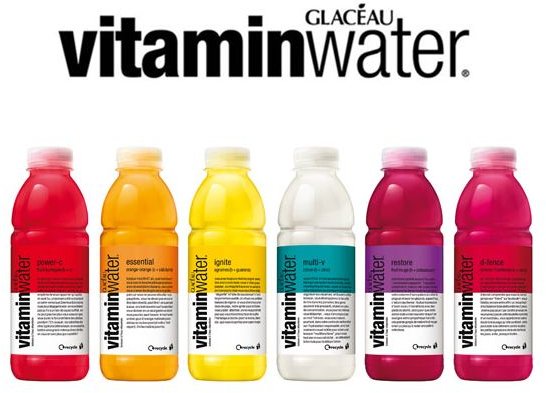 Vitamin Water Nutrition Chart