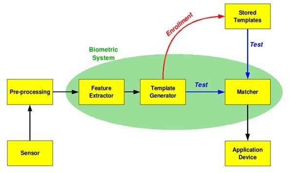 Biometric system diagram