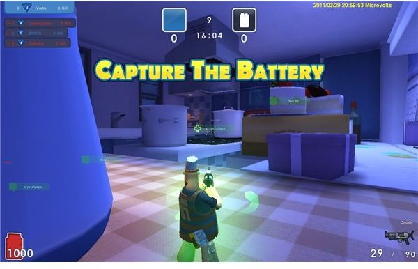 Playing capture the battery