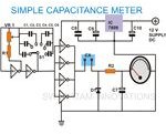 How to Build a Simple Analogue Capacitance Meter Circuit Diagram