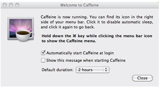 Mac Tips: Keep Your Mac from Going to Sleep with Caffeine