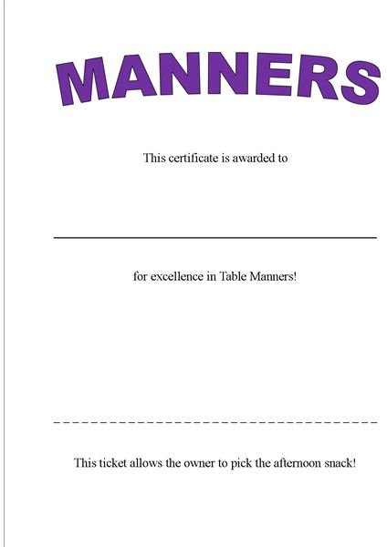 Tips for Teaching Manners in Your Preschool Class, Including Table Manners