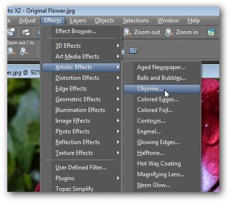 Create Metallic Looking Images from Digital Photos with the Chrome Effect in Paint Shop Pro