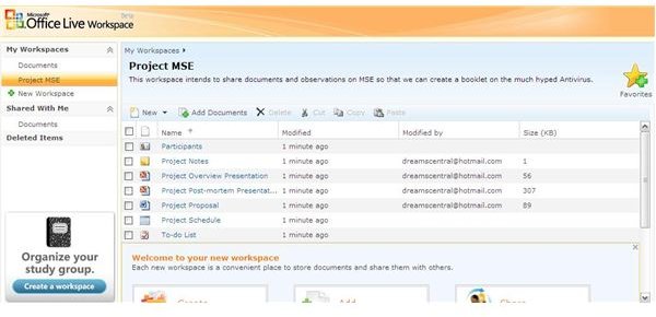 Fig 3 - Creating Additional WorkSpaces