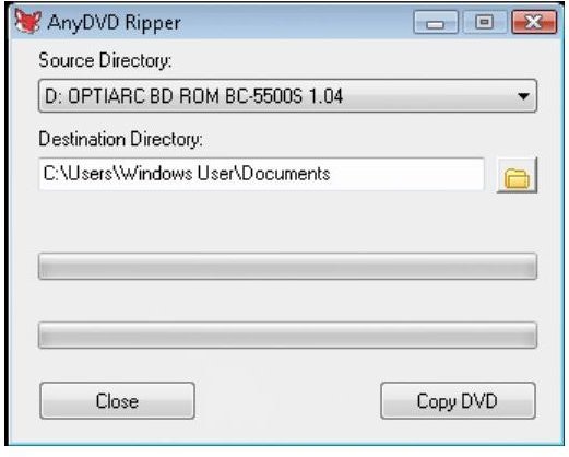 AnyDVD Interface