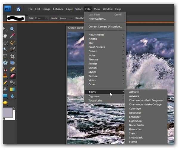 New Plugin Filters in Photoshop Elements 7