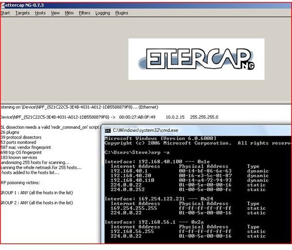 Sniffing Data with Ettercap for Linux and Windows