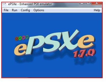 ePSXe Main screen when running
