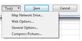 Excel Tools Button