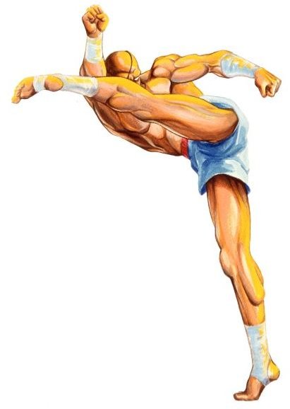 Sagat in SFII